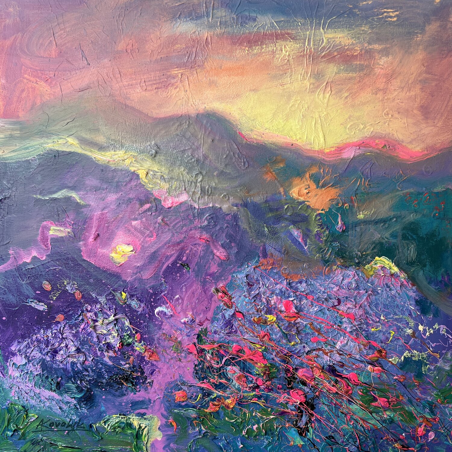 The First Breath of Spring Andrii Kovalyk Original painting for sale