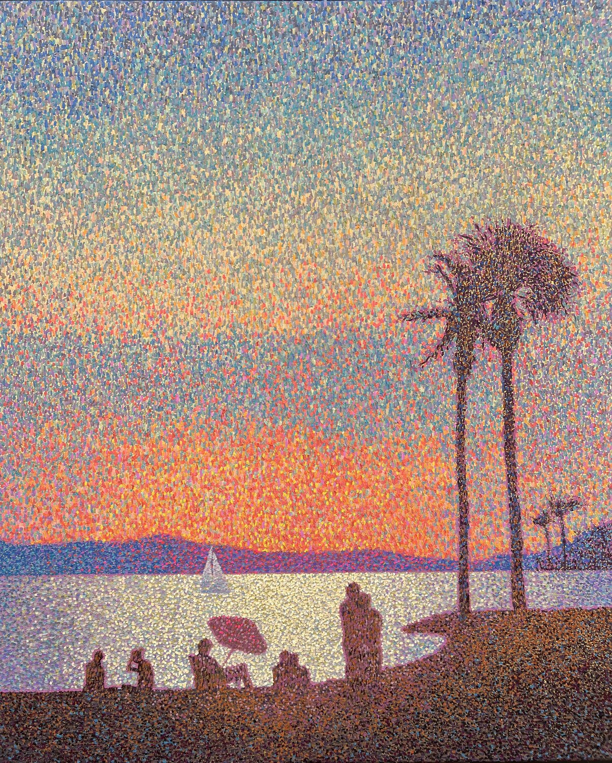 Golden Summer Evening Andrii Kovalyk Original painting for sale