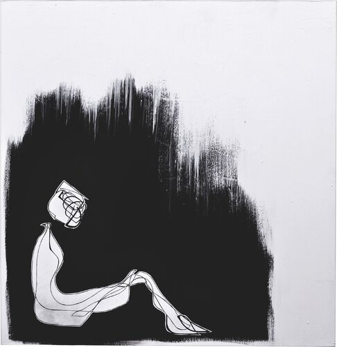 Shhh...osservatemi in silenzio, sto meditando sulla terra by Alessandra Zini, Painting for Sale on Select