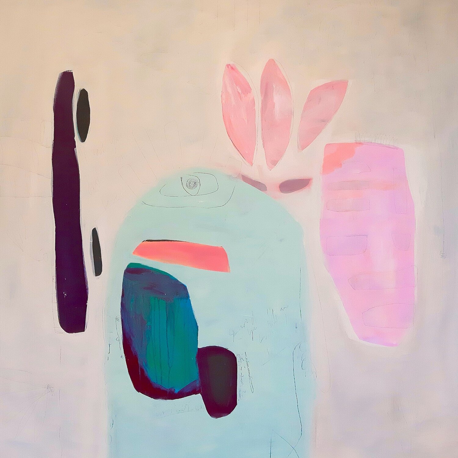 Love songs for the broken hearted Sara Voss Original painting for sale