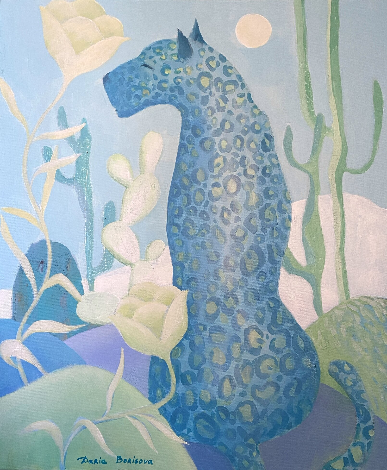 Blue Leopard in Savannah