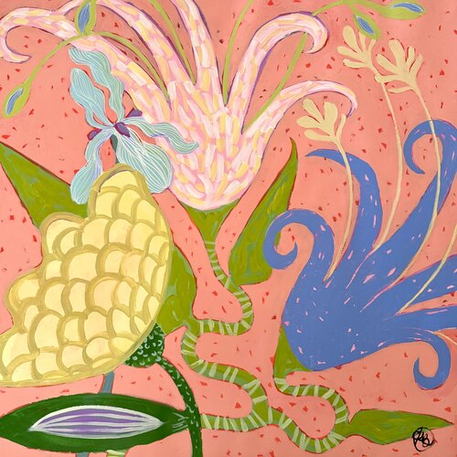 Peachy Sunset by Daria Borisova, Painting for Sale on Select