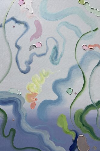 Ocean Blue by Daria Borisova, Painting for Sale on Select