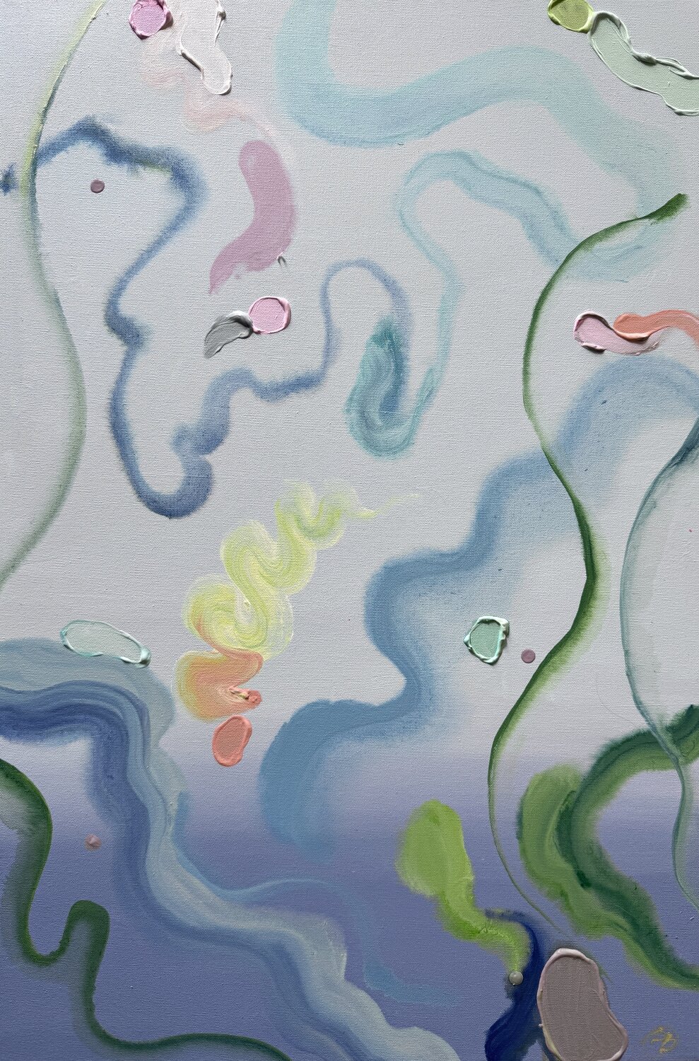 Ocean Blue Daria Borisova Original painting for sale