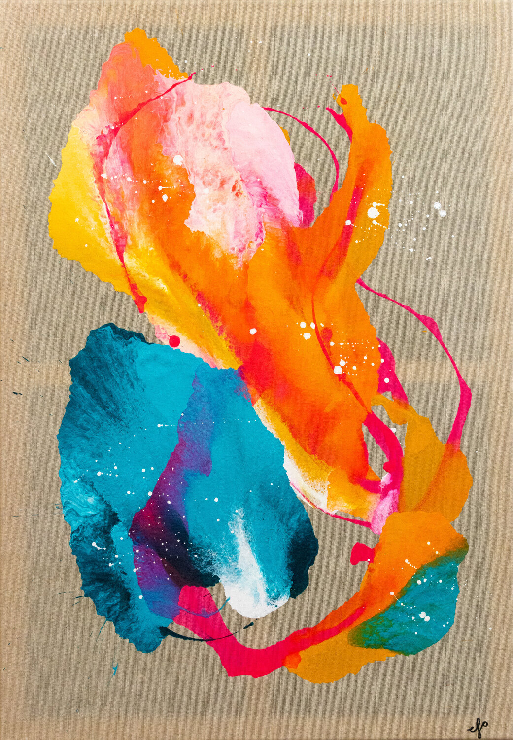 Intertwined Weronika Dyląg Original painting for sale