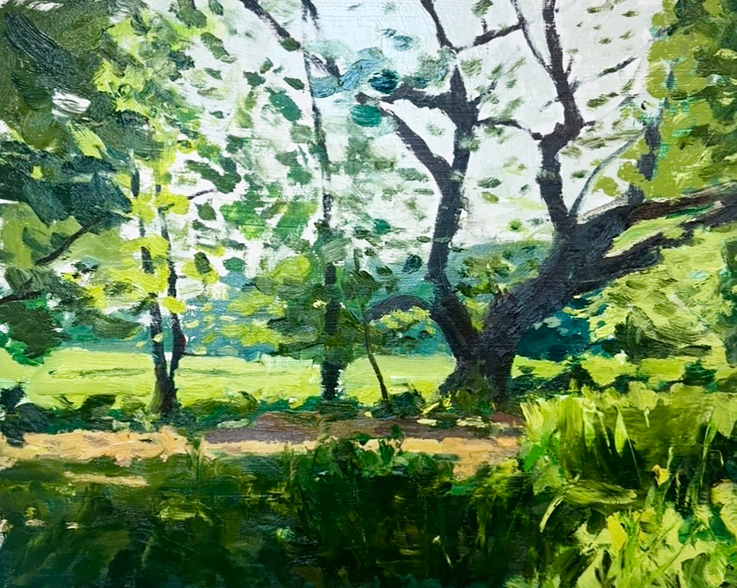 Summer On The Brandywine Matt Higgins Original painting for sale