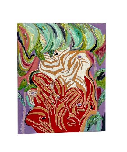 100 zebras 1000 zebras by Paula Flores, Painting for Sale on Select