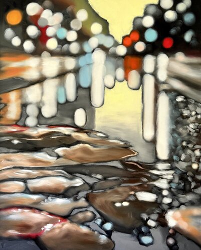 Interaction of Tomorrow by Angela Wichmann, Painting for Sale on Select