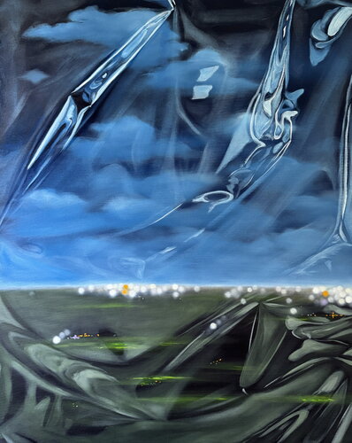 City Blues II by Angela Wichmann, Painting for Sale on Select