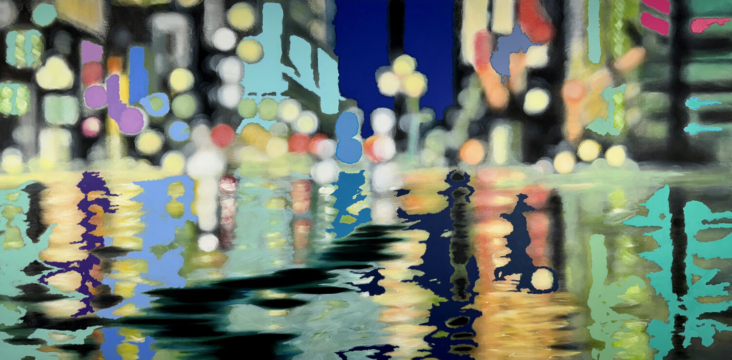 Parliament of Lights Angela Wichmann Original painting for sale