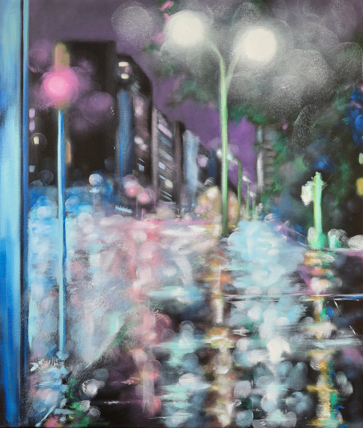 In Town Angela Wichmann Original painting for sale