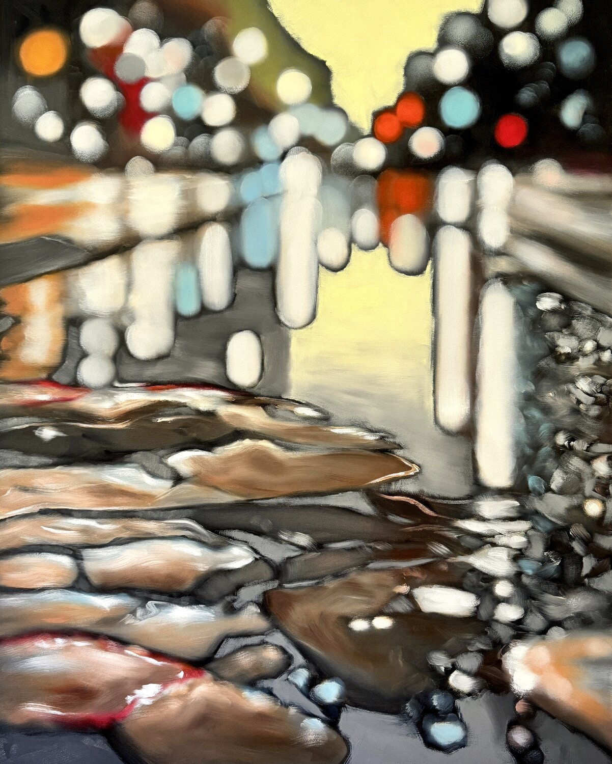 Interaction of Tomorrow Angela Wichmann Original painting for sale