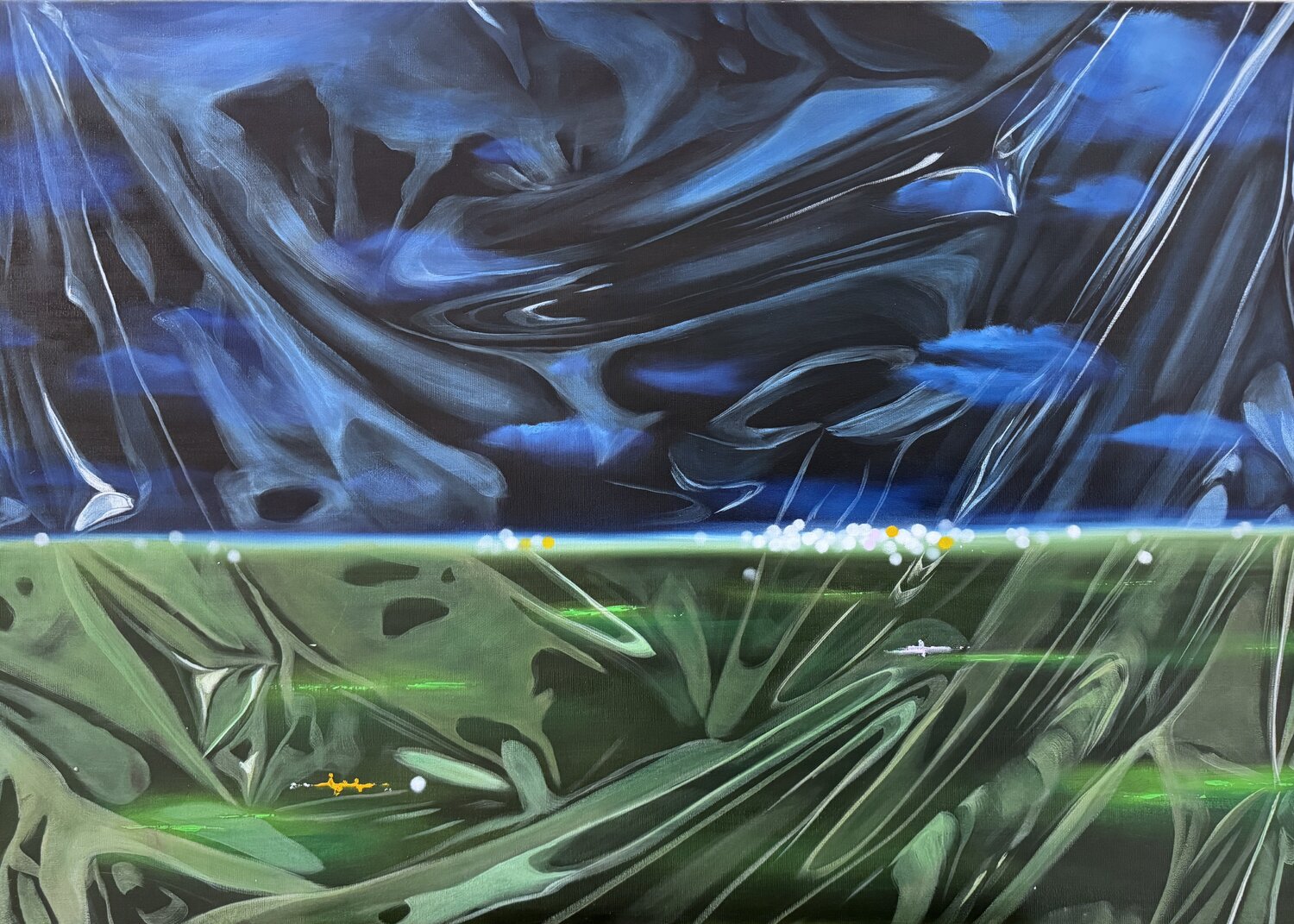 Nightblues Angela Wichmann Original painting for sale