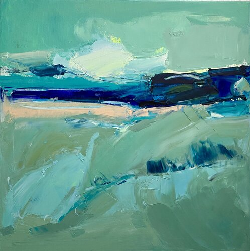 Wo Wellen die Weite berühren by Liliya Nikolova, Painting for Sale on Select