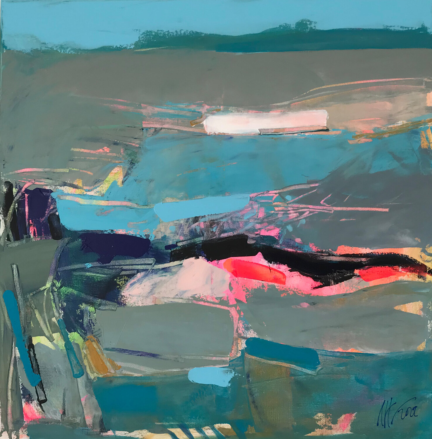 Horizon Liliya Nikolova Original painting for sale