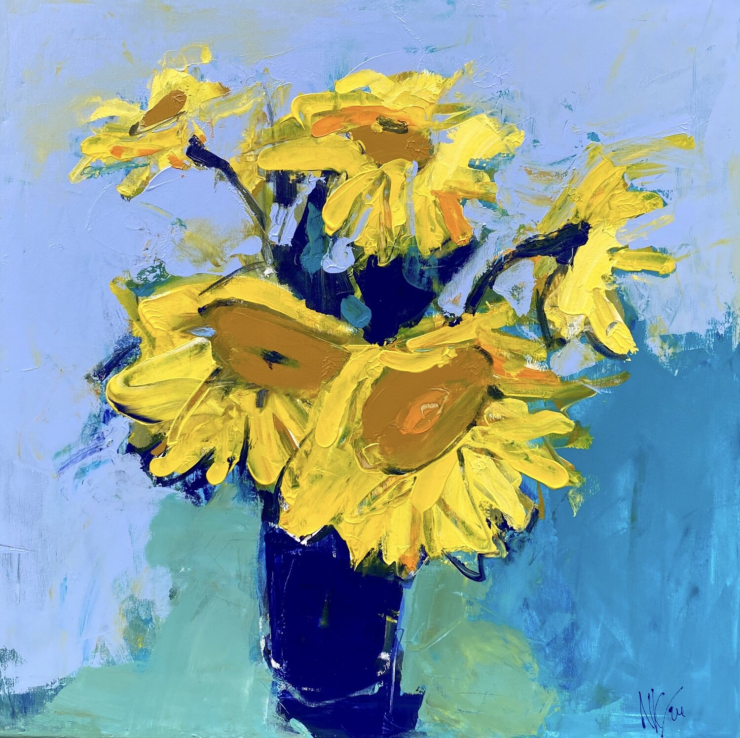Sonnenblumen Liliya Nikolova Original painting for sale