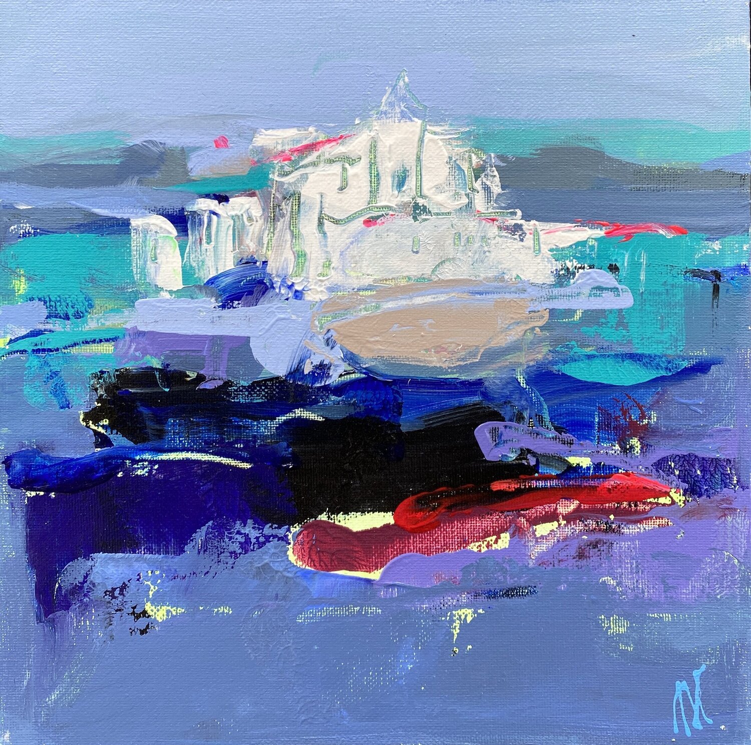 Spuren im Wasser Liliya Nikolova Original painting for sale