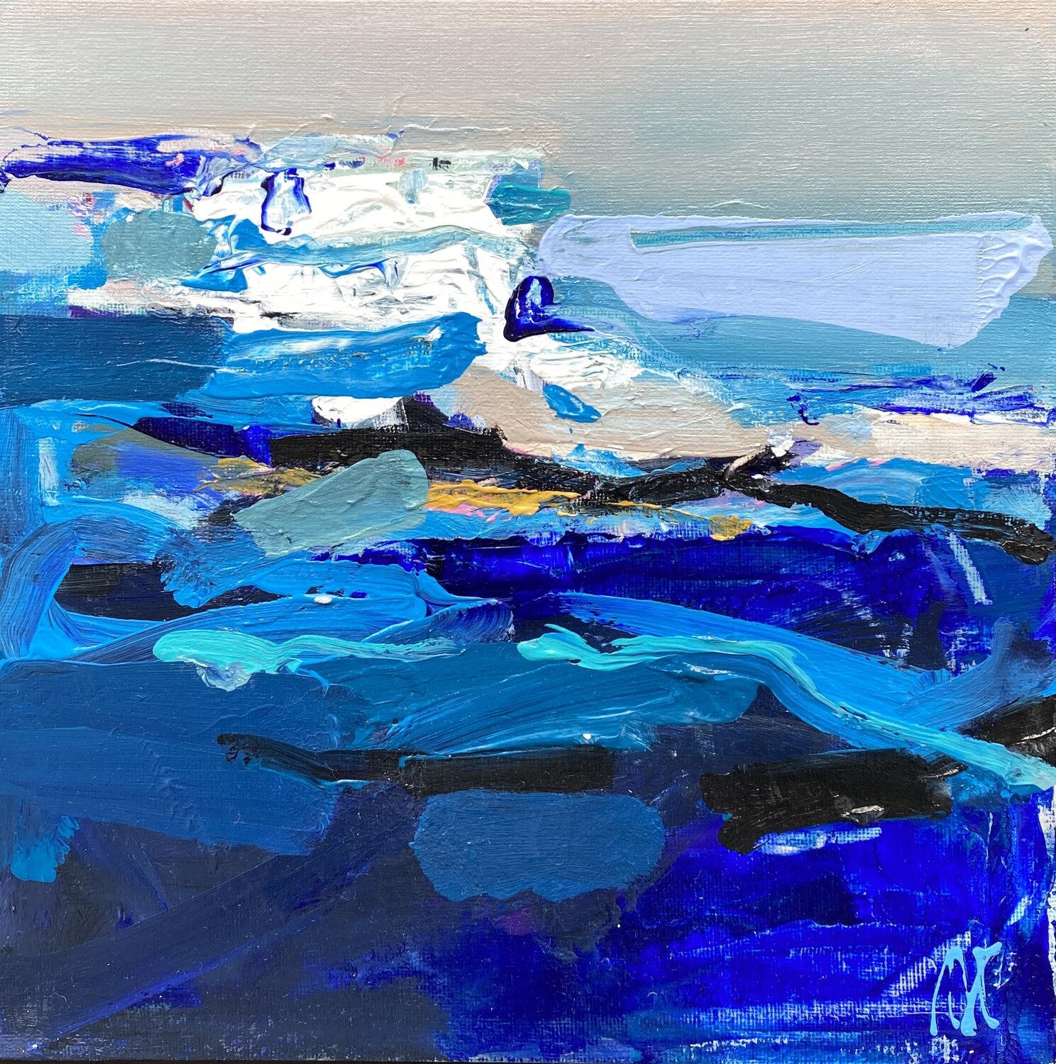 Spuren im Wasser Liliya Nikolova Original painting for sale