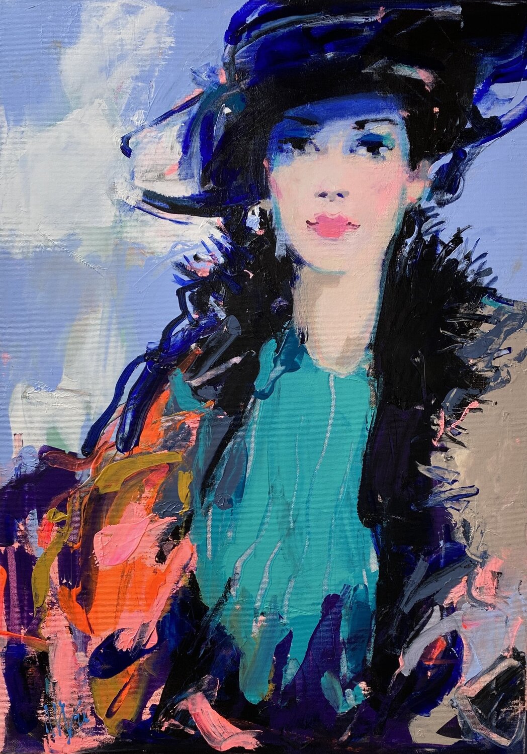 Woman Liliya Nikolova Original painting for sale