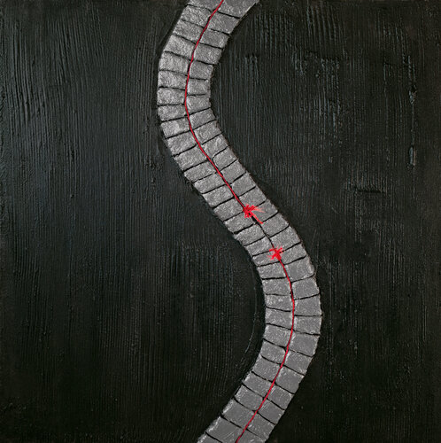 Urban Zip #2 Tratto by CLAUDIA AMADESI, Painting for Sale on Select