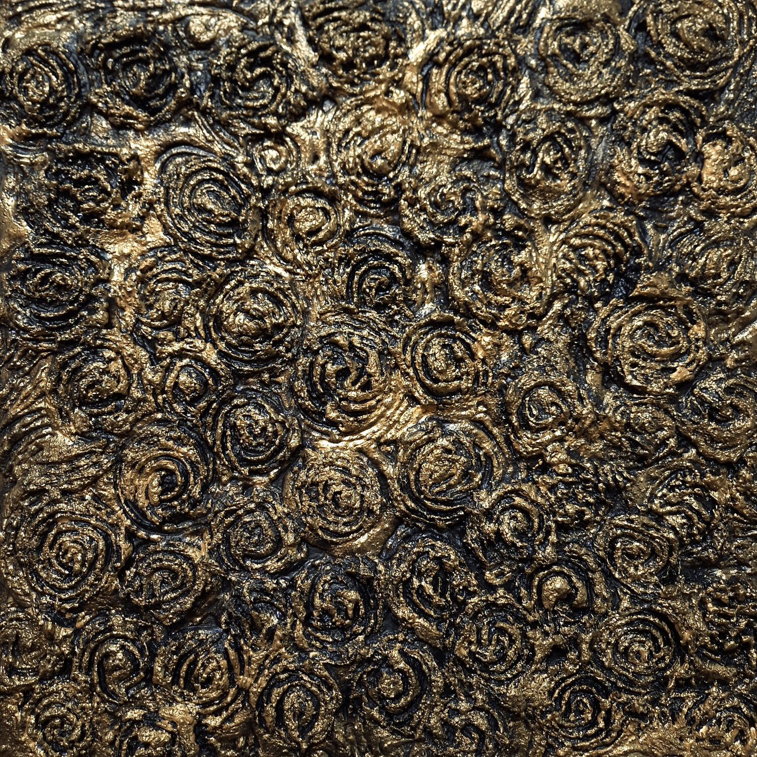 Rose - Oro nero CLAUDIA AMADESI Original painting for sale