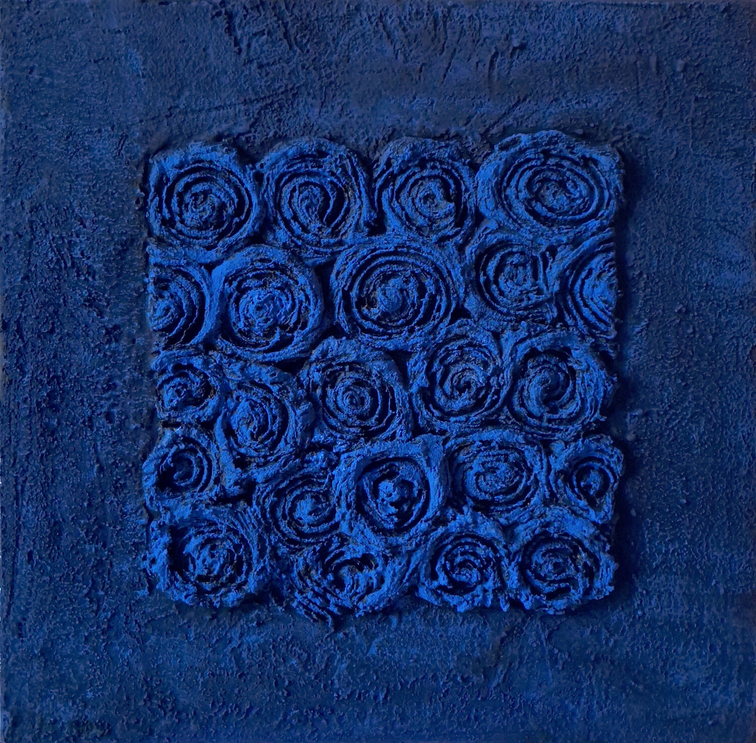 Rose - Blue CLAUDIA AMADESI Original painting for sale