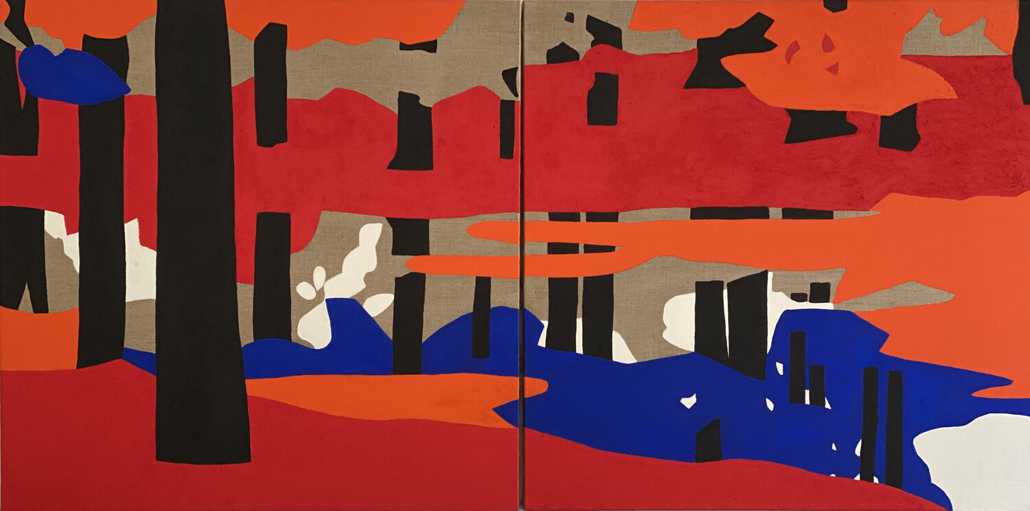 Reflet 1 - 2020 Clara Ramirez Katz Original painting for sale