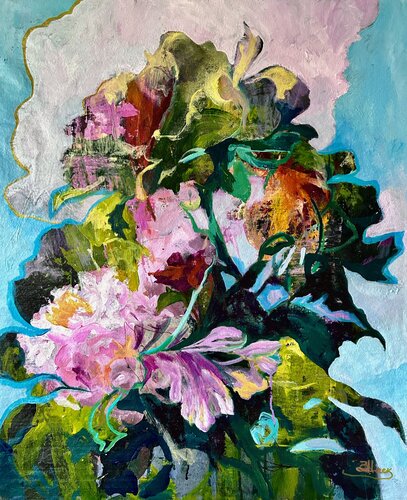 To be a flower.1 by Julia Hacker, Painting for Sale on Select