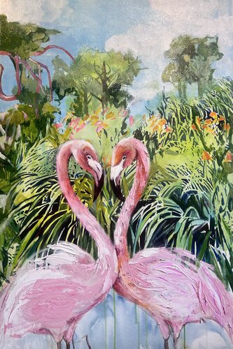 Love is in the air by Julia Hacker, Painting for Sale on Select