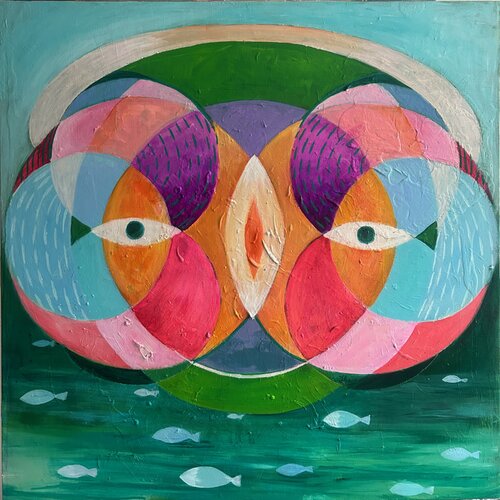Good vibrations by Julia Hacker, Painting for Sale on Select