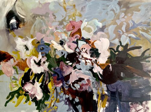 Whispering petals by Julia Hacker, Painting for Sale on Select