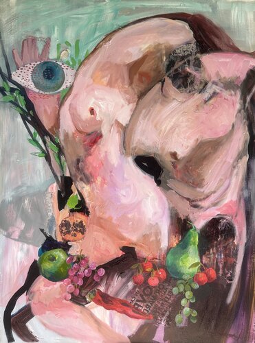 Under his eye.1 by Julia Hacker, Painting for Sale on Select