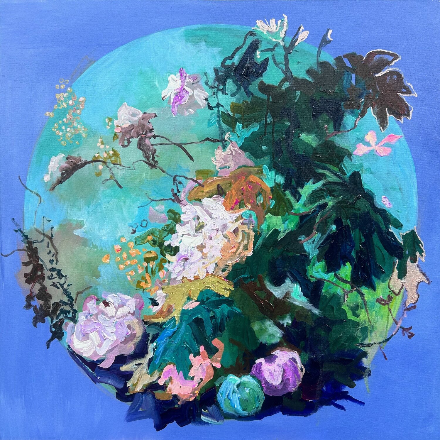 The world as he created. Julia Hacker Original painting for sale