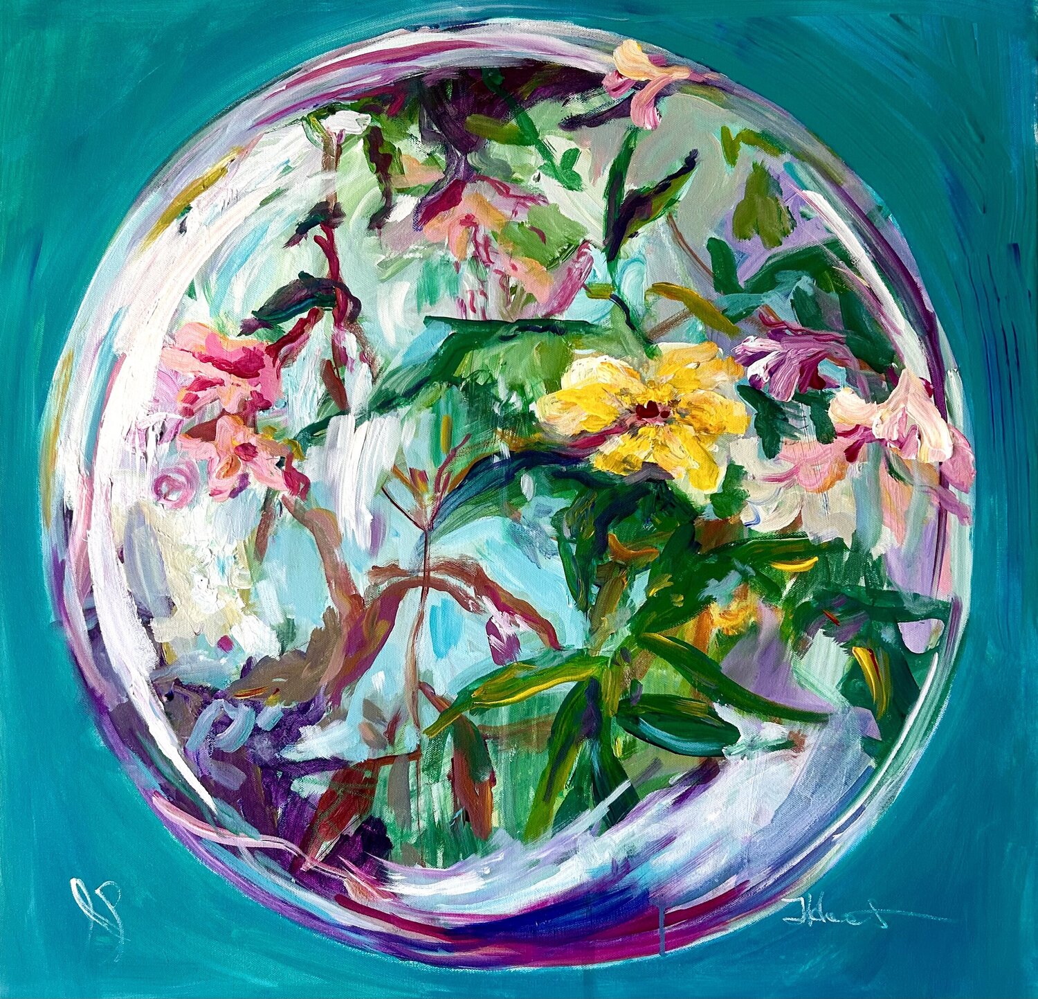 Christmas ornament Julia Hacker Original painting for sale