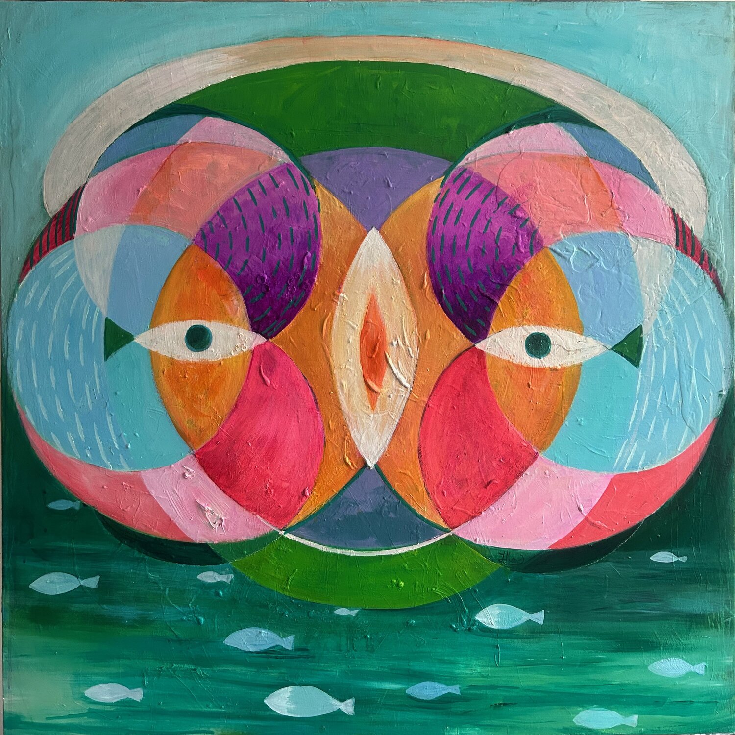 Good vibrations Julia Hacker Original painting for sale