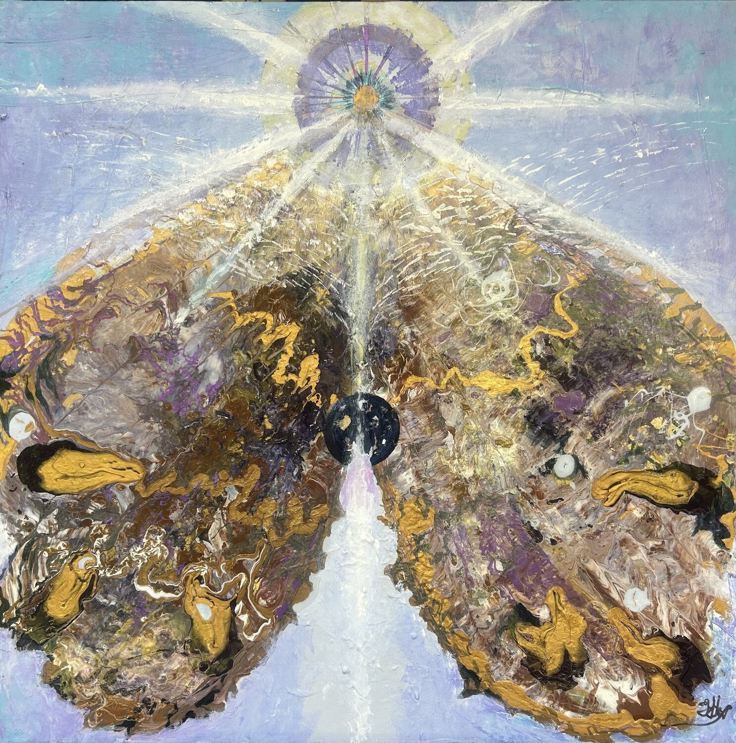 Cosmic Emergence Julia Hacker Original painting for sale