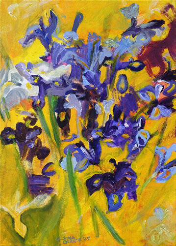 Irises by Cosima Gerner, Painting for Sale on Select