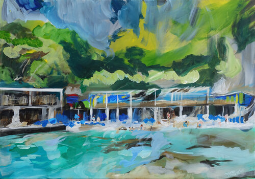Capri – Torre Saracena by Cosima Gerner, Painting for Sale on Select