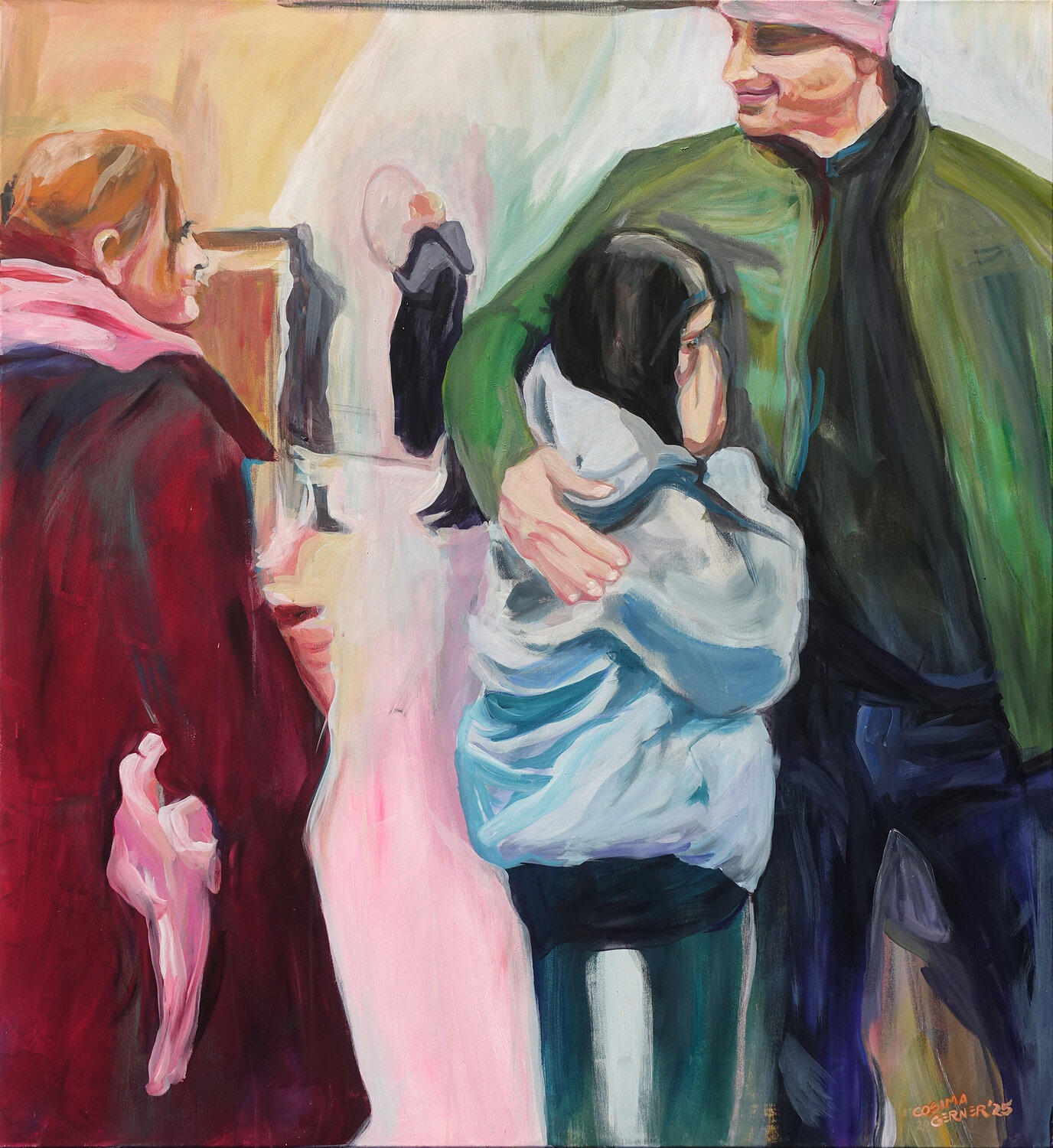 Arrival off plan Cosima Gerner Original painting for sale