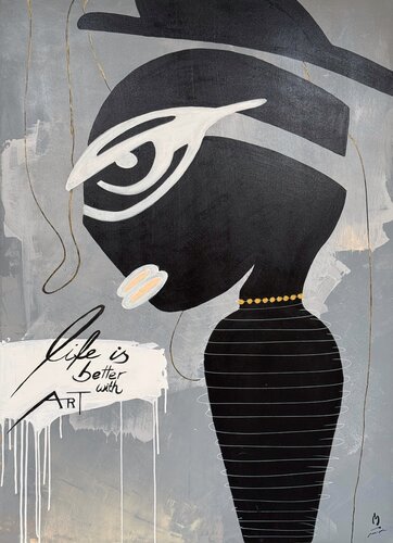 Life is better with art by Marco Opel, Painting for Sale on Select