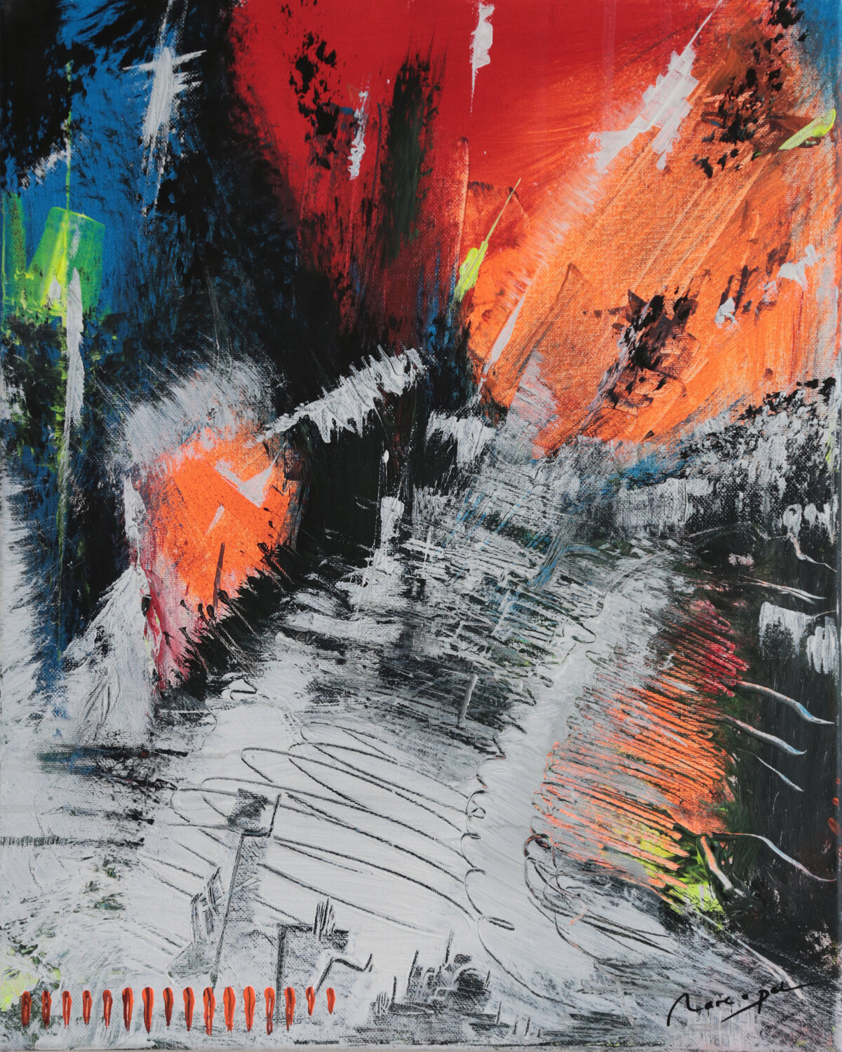 New Year´s Eve Marco Opel Original painting for sale