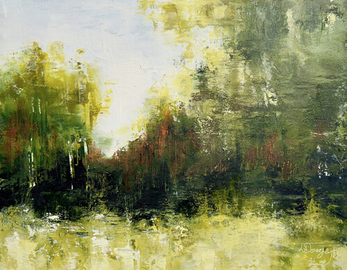 Black Forest Green by Lois Donaghey, Painting for Sale on Select