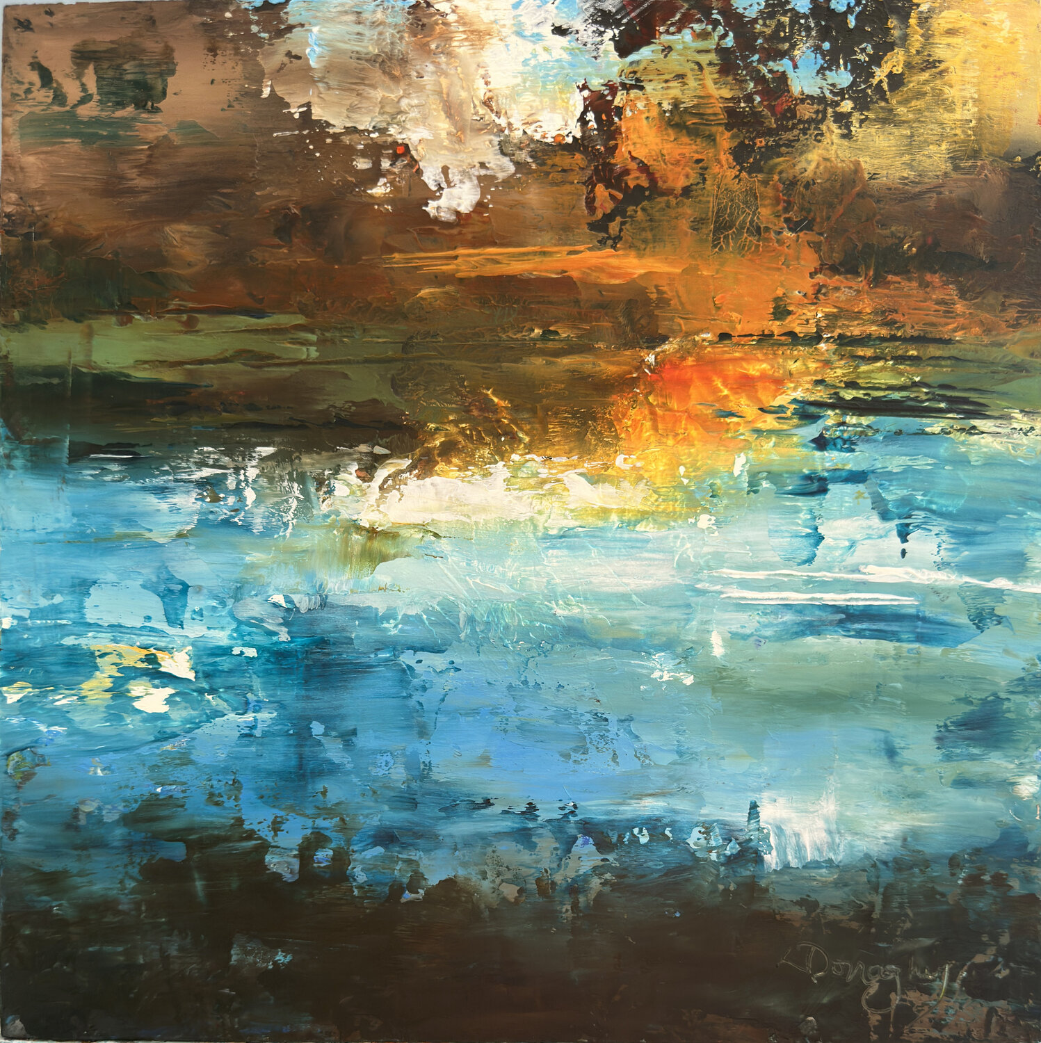 Cenote II Lois Donaghey Original painting for sale
