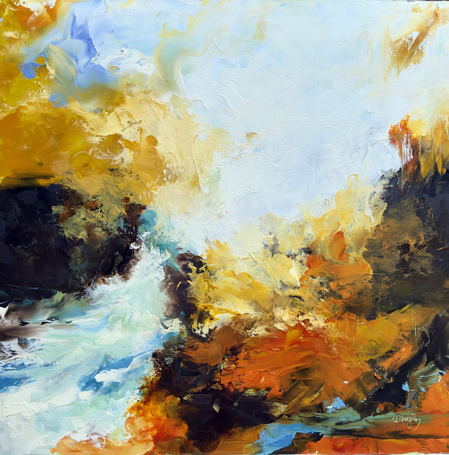 The Tributary Lois Donaghey Original painting for sale