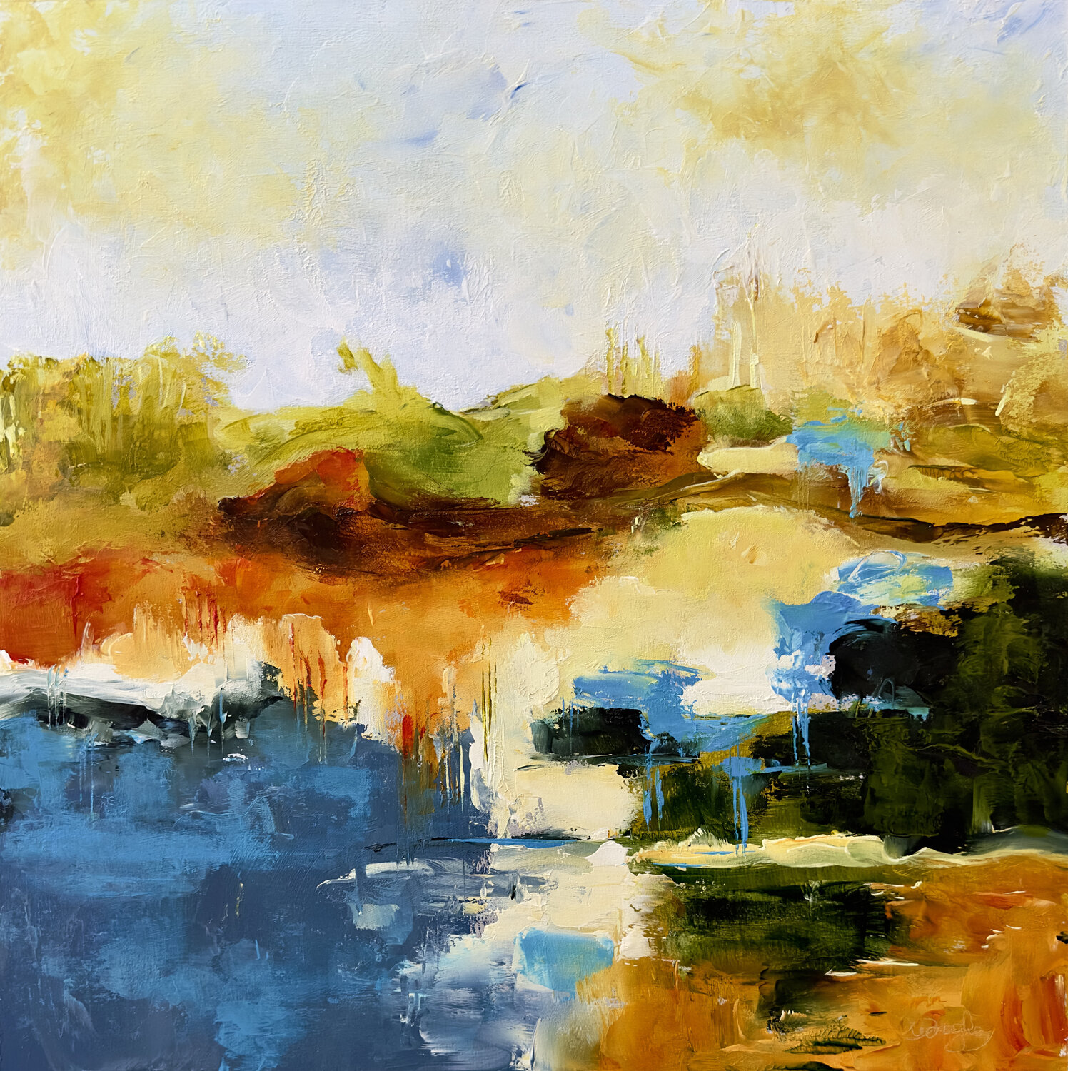Hue and Me Lois Donaghey Original painting for sale