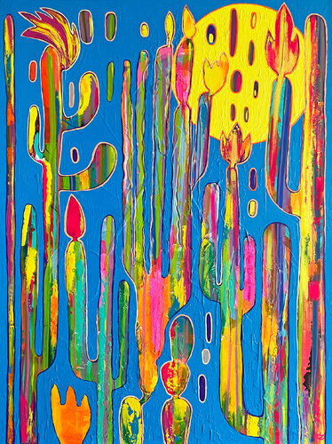 Kiss of the Desert Sun by Zaira Dzhaubaeva Rivera, Painting for Sale on Select