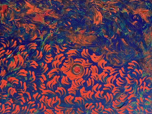 Koi by Zaira Dzhaubaeva Rivera, Painting for Sale on Select