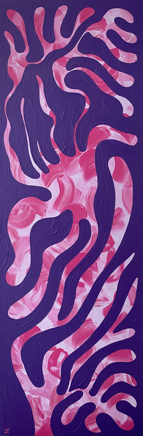 Underwater Blossom Zaira Dzhaubaeva Rivera Original painting for sale