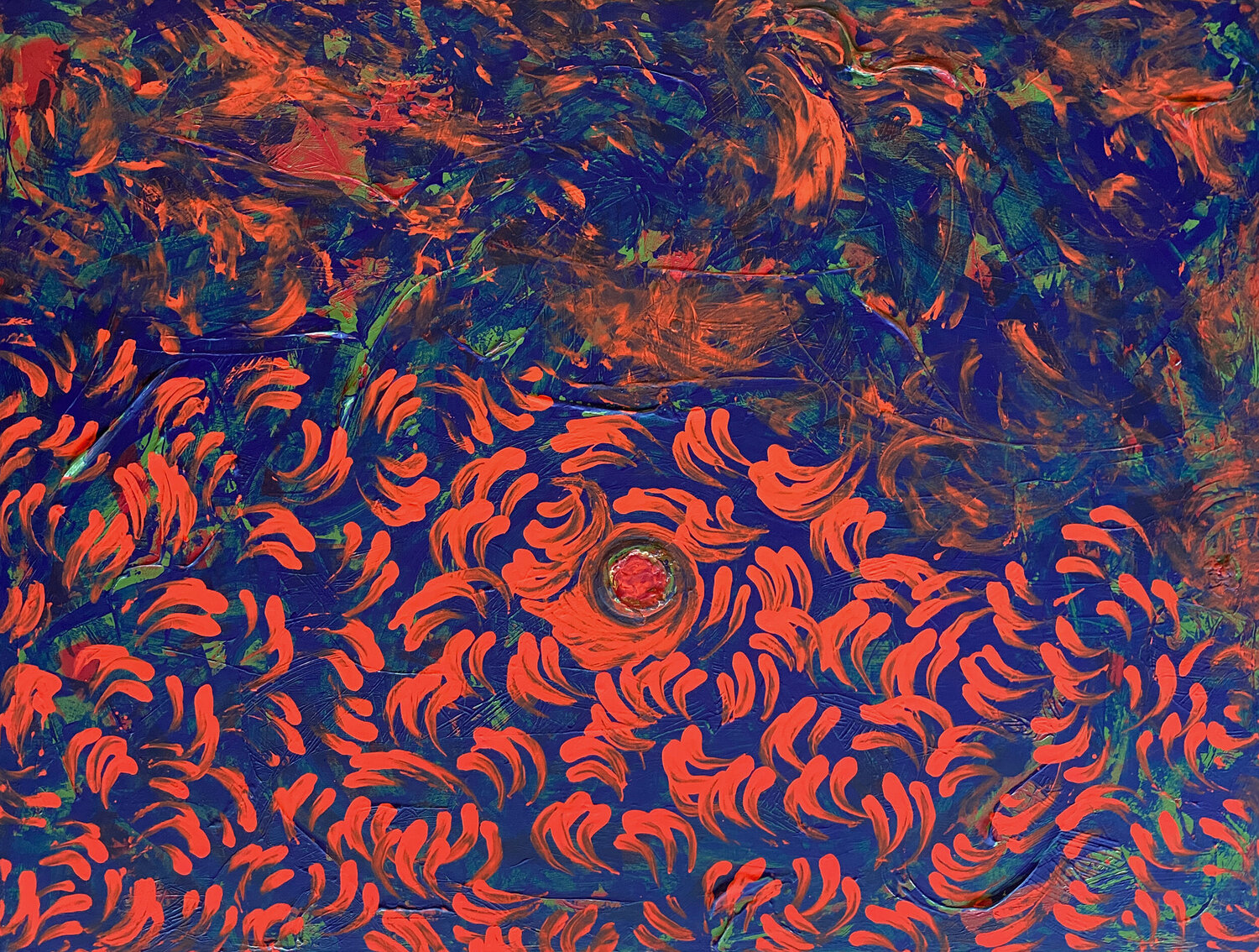 Koi Zaira Dzhaubaeva Rivera Original painting for sale