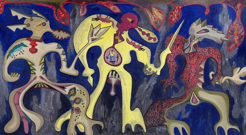 Messengers of Light by Tadas Gutauskas, Painting for Sale on Select